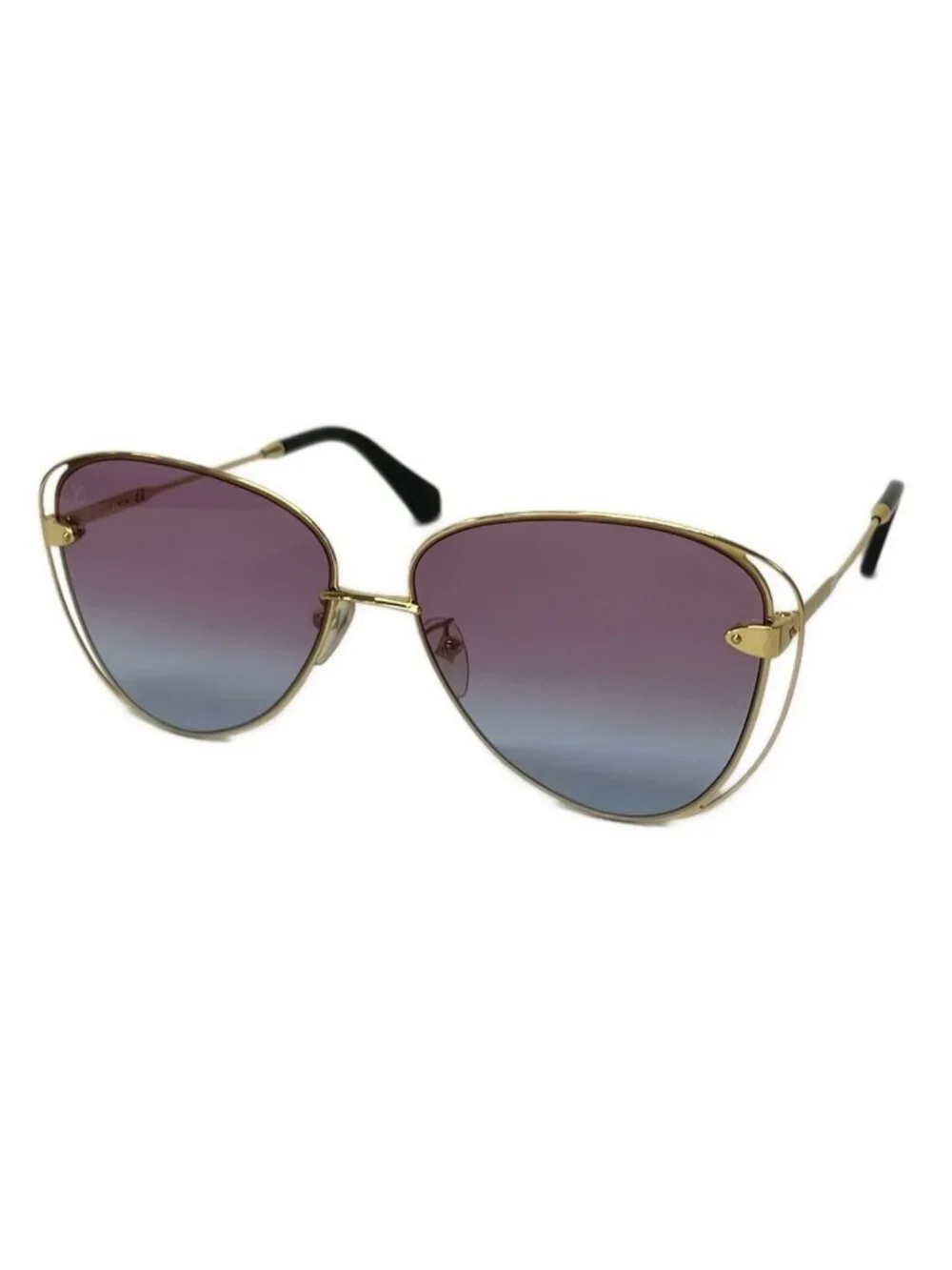 Louis Vuitton Sunglasses a Nous Deux Purple Gold Black Eyewear